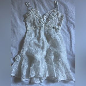 Selfie Leslie White Mini Dress Graduation